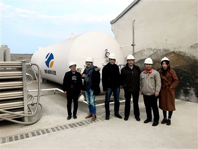 Pemasok Tangki Penyimpanan LNG Horisontal-Berdinding Ganda